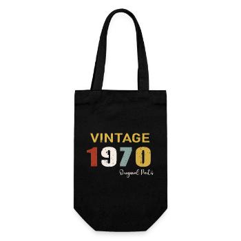 Original parts 1970 - Cadeau d Anniversaire 54 ans - Sac à bouteille - noir - Devant