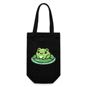 Grenouille sur Lilypad : Tout simplement adorable - Sac à bouteille - noir - Devant