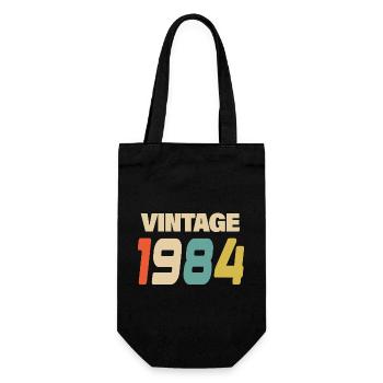 1984 Vintage Retro Classic 1984 - Gift Bag for Bottles - black - Front