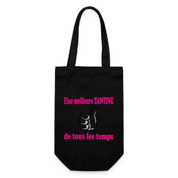 Best AUNTIE OF ALL TIME - Gift Bag for Bottles - black - Front