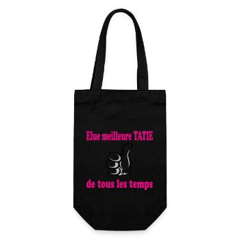 Best AUNTIE OF ALL TIME - Gift Bag for Bottles - black - Front