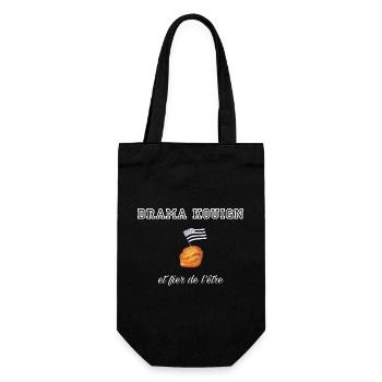 Fier d être un drama kouign White - Sac à bouteille - noir - Devant