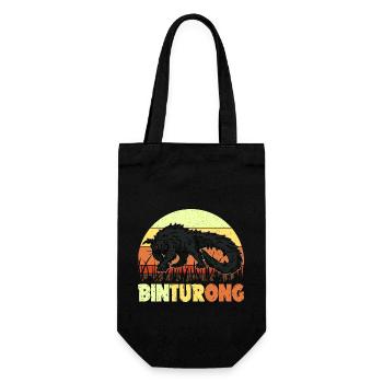 Binturong Asien Natur Borneo Biologie Natur - Geschenkbeutel für Flaschen - Schwarz - Vorne