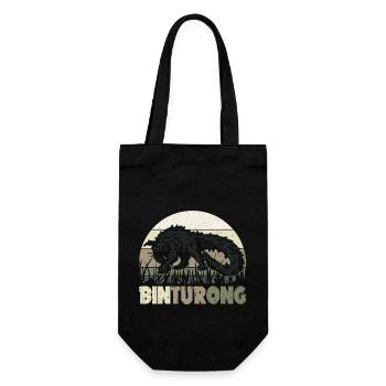 Binturong Asien Natur Borneo Biologie Natur - Geschenkbeutel für Flaschen - Schwarz - Vorne
