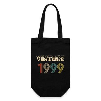 1999 Vintage Vintage Birthday Retro - Original - Sac à bouteille - noir - Devant