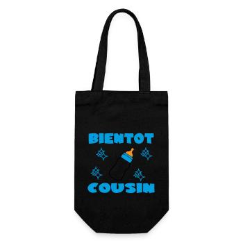 SOON COUSIN - Gift Bag for Bottles - black - Front