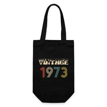 1973 Vintage Vintage Birthday Retro - Original - Sac à bouteille - noir - Devant