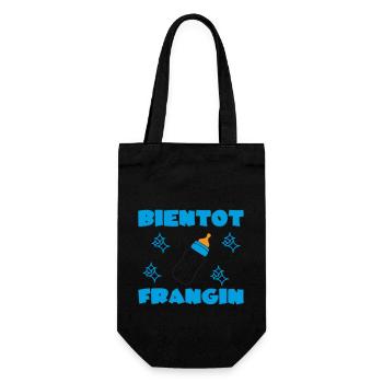SOON BROTHER - Gift Bag for Bottles - black - Front