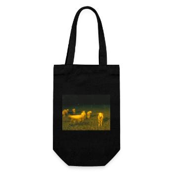 Sheep - Geschenkbeutel für Flaschen - Schwarz - Vorne