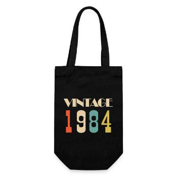 1963 Vintage Geschenk in limitierter Auflage - Geschenkbeutel für Flaschen - Schwarz - Vorne