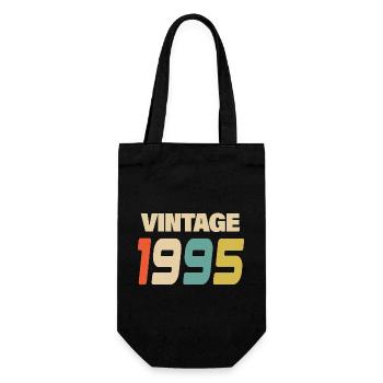 1995 Vintage Retro Classic 1995 - Geschenkbeutel für Flaschen - Schwarz - Vorne