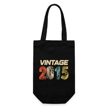 Vintage 2015 Retro - Bestseller - Gift Bag for Bottles - black - Front