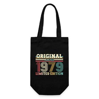 Original June 1979 Born 1979 45th Birthday 79 - Gift Bag for Bottles - black - Front