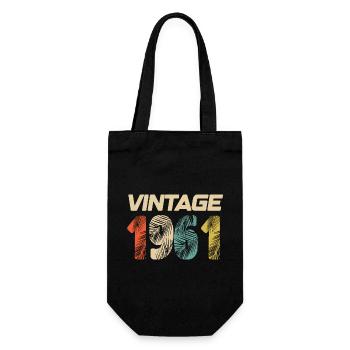 Vintage 1961 Retro - Best Seller - Gift Bag for Bottles - black - Front