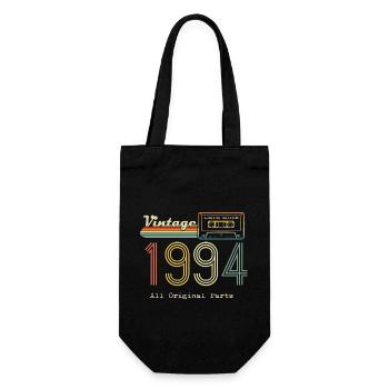 1994 Original 1994 Vintage Vintage Retro Jahrestag - Geschenkbeutel für Flaschen - Schwarz - Vorne