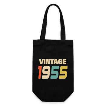 1955 Vintage Retro Classic 1955 - Gift Bag for Bottles - black - Front