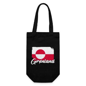Grönland Kalaallit Nunaat Dänisch Insel - Geschenkbeutel für Flaschen - Schwarz - Vorne