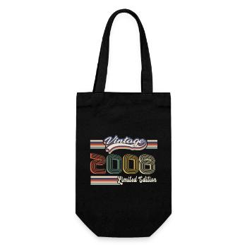Original 2008 Vintage edition Retro Birthday - Sac à bouteille - noir - Devant