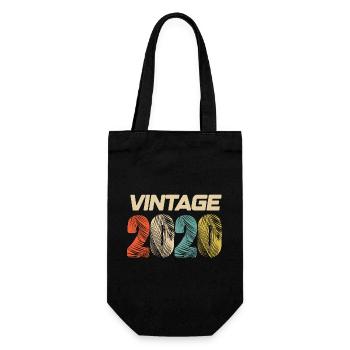 Jahrgang 2020 Retro - Bestseller - Geschenkbeutel für Flaschen - Schwarz - Vorne