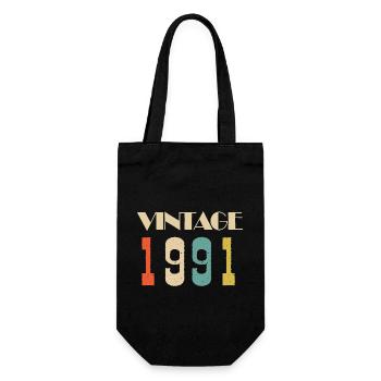 1956 Vintage Geschenk in limitierter Auflage - Geschenkbeutel für Flaschen - Schwarz - Vorne