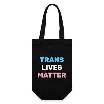 Trans-Leben zählen - Transgender Pride - Geschenkbeutel für Flaschen - Schwarz - Vorne