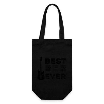 Best Guitar Dad Ever - Father's Day Best Daddy - Gift Bag for Bottles - black - Front