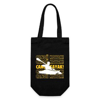 Canoe kayak canoe kayak canoe kayak - Gift Bag for Bottles - black - Front