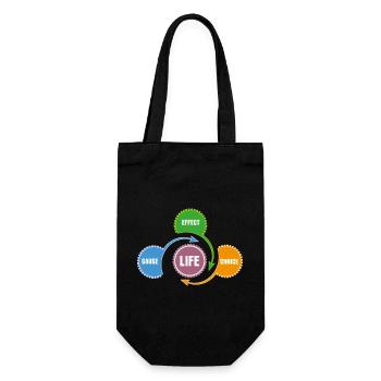 Vie - Principe de la méthode et du système - Sac à bouteille - noir - Devant