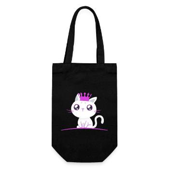 Chaton Princesse Chat Chats Enfants Bébé - Sac à bouteille - noir - Devant