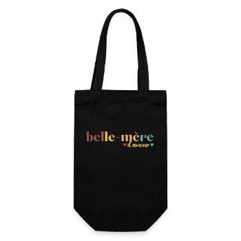 Belle-mère d' amour cadeau pour belle-maman - Sac à bouteille - noir - Devant