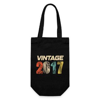 Vintage 2017 Retro - Best Seller - Gift Bag for Bottles - black - Front