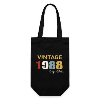 Original parts 1988 - 36 Years Anniversary Gift - Gift Bag for Bottles - black - Front