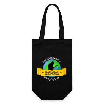 20th Birthday Rocking this planet since 07/2004 - Gift Bag for Bottles - black - Front