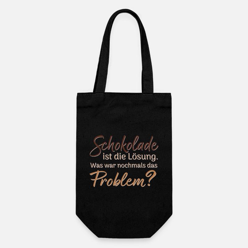 Schokolade - Geschenkbeutel für Flaschen - Schwarz