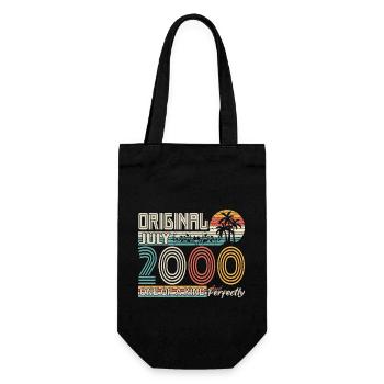Juli 2000 Geburtstag Juli 2000 Geschenk - Geschenkbeutel für Flaschen - Schwarz - Vorne
