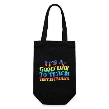 Teacher school elementary school education teacher degree - Gift Bag for Bottles - black - Front