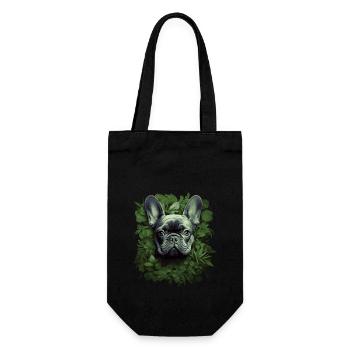 Portrait Bouledogue Français - Sac à bouteille - noir - Devant