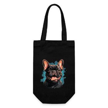 Bouledogue français - Sac à bouteille - noir - Devant