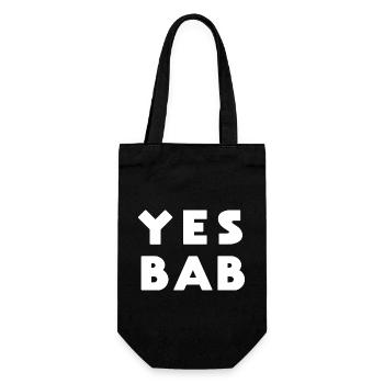 Yes Bab Birmingham Slang - Gift Bag for Bottles - black - Front