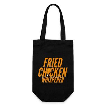 Fried Chicken Whisperer Fry Fast Food - Geschenkbeutel für Flaschen - Schwarz - Vorne