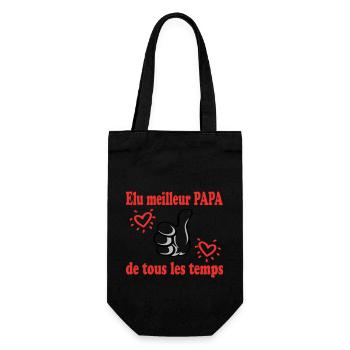 ELU MEILLEUR PAPA DE TOUS LES TEMPS - Sac à bouteille - noir - Devant