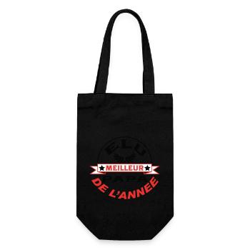 Elu meilleur papa de l'année - Sac à bouteille - noir - Devant