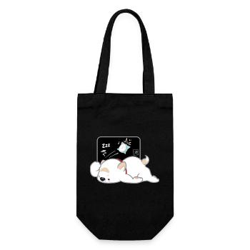 Dog Korean - Japanese Style 04 - Gift Bag for Bottles - black - Front