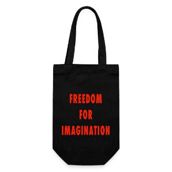 Freedom for imagination - Gift Bag for Bottles - black - Front