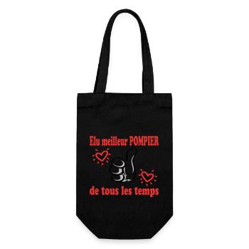 ELU MEILLEUR POMPIER DE TOUS LES TEMPS - Sac à bouteille - noir - Devant