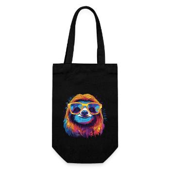 Cool Sloth - Gift Bag for Bottles - black - Front