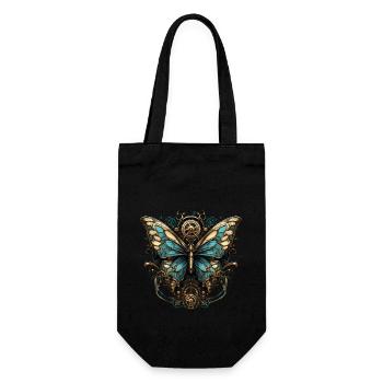 Papillon Steampunk - Sac à bouteille - noir - Devant