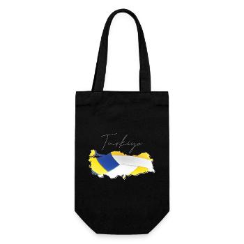 Turquie Türkiye Carte Encadrée Volley-ball TR - Sac à bouteille - noir - Devant