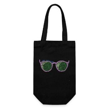 Laby Sunglasses 2 - Gift Bag for Bottles - black - Front