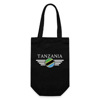 I Love Tanzania, Elegance Style Design T-Shirt - Gift Bag for Bottles - black - Front